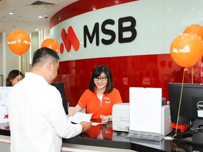 Ngân hàng Hàng hải (MSB) đã phân phối xong 352,5 triệu cổ phiếu phát hành trả cổ tức