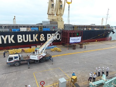 Thiết bị mô-đun trao đổi nhiệt tầng nhiên liệu của lò hơi công nghệ tầng sôi tuần hoàn CFB do Doosan Vina sản xuất xuất khẩu đến nhà máy điện sinh khối Sodegaura, Nhật Bản