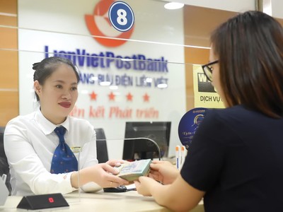 LienVietPostBank đã hoàn thành chỉ tiêu lợi nhuận cả năm 2020 trước 3 tháng. Ảnh: Dũng Minh