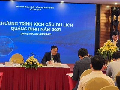 Ông Đặng Đông Hà, Phó Giám đốc Sở Du lịch Quảng Bình thông tin tổng quan về tình hình du lịch Quảng Bình năm 2020.