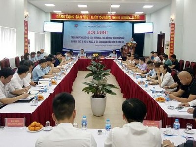 Hội nghị có sự tham gia của nhiều doanh nghiệp. Ảnh Hữu Việt.