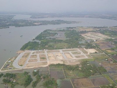 Dự án King Bay tại Đồng Nai nhìn từ trên cao. (Ảnh: Trọng Tín).