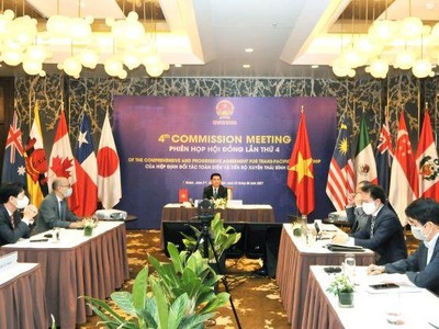 Bộ trưởng Bộ Công Thương Nguyễn Hồng Diên cùng đại diện các Bộ, ngành của Việt Nam dự Phiên họp Hội đồng Hiệp định CPTPP lần thứ 4