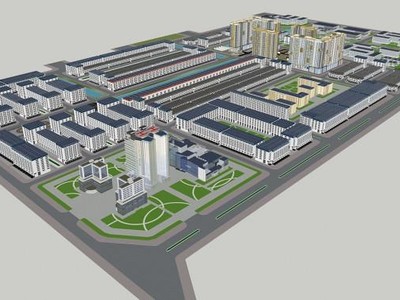 Phối cảnh Dự án Khu đô thị mới và Khu công nghệ thông tin tập trung TP. Cần Thơ.