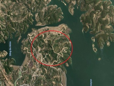 Dự án Khu đô thị thương mại, du lịch, nghỉ dưỡng sinh thái Đại Ninh đã triển khai trên thực địa, chiếm hơn 1.000 ha đất rừng. Ảnh: G.M