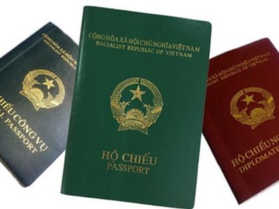 Các mẫu hộ chiếu đang lưu hành hiện tại.