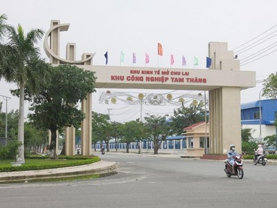 Khu công nghiệp Tam Thăng, huyện Núi Thành, tỉnh Quảng Nam. Ảnh: H.A