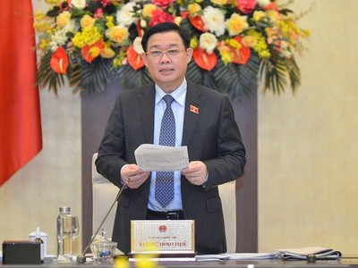 Chủ tịch Quốc hội Vương Đình Huệ.