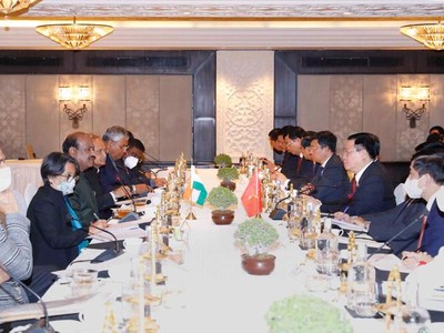 Qaung cảnh cuộc hội đàm (Ảnh: DT) 