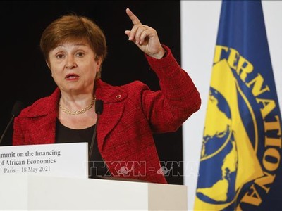 Tổng Giám đốc Quỹ Tiền tệ quốc tế (IMF) Kristalina Georgieva. Ảnh: AFP/TTXVN
