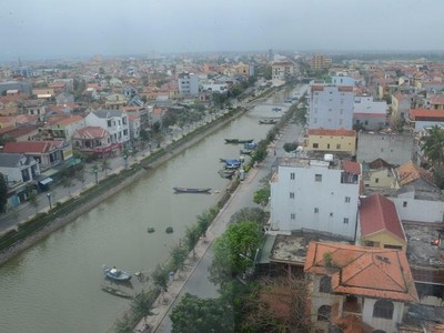 Một góc thành phố Đồng Hới, tỉnh Quảng Bình. Ảnh: P.V