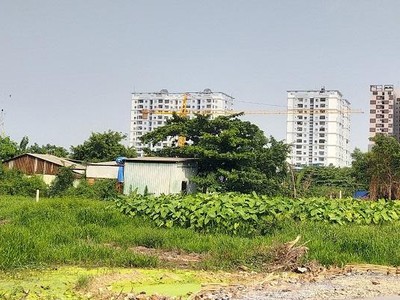 Các công trình người dân phản ánh xây dựng trái phép nằm ngay cạnh các dự án chung cư cao tầng tại phường Tam Bình, TP.Thủ Đức