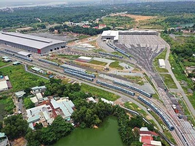 Tuyến metro số 1 (Bến Thành - Suối Tiên) sẽ hoàn thành vào năm 2024 -Ảnh: Lê Toàn