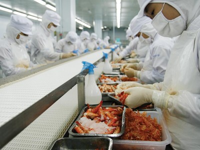 Lạm phát cao tại các thị trường xuất khẩu đang tác động tiêu cực tới doanh nghiệp chế biến tôm xuất khẩu