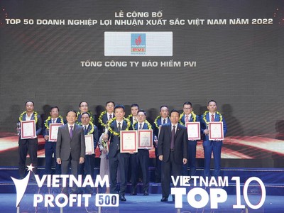Bảo hiểm PVI được trao tặng nhiều danh hiệu, giải thưởng uy tín