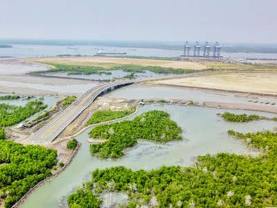 Vị trí dự kiến xây dựng Dự án cảng Tổng hợp và Container Cái Mép Hạ.