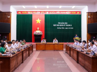 Quảng Bình tổ chức họp báo định kỳ tháng 6/2023 và thông tin về Hội nghị công bố quy hoạch tỉnh sắp diễn ra tại Hà Nội