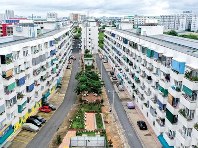 Khu nhà ở xã hội Lê Thành An Lạc (quận Bình Tân, TP.HCM) là giấc mơ của nhiều người lao động