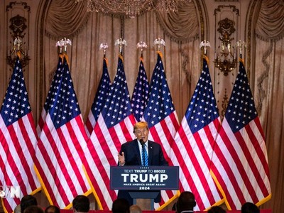 Cựu Tổng thống Mỹ Donald Trump tại sự kiện bầu cử "Siêu thứ Ba" ở bang Florida ngày 5/3. (Ảnh: AFP/TTXVN)