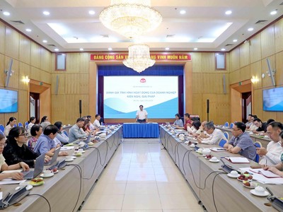 Thứ trưởng Bộ Kế hoạch và Đầu tư Trần Duy Đông chủ trì cuộc họp với cộng đồng doanh nghiệp, hiệp hội ngành hàng về đánh giá tình hình hoạt động của doanh nghiệp, kiến nghị, giải pháp. Ảnh Đức Trung