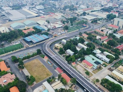 Đường nối Trần Quốc Hoàn - Cộng Hòa kết nối vào nhà ga T3 sẽ khánh thành ngày 19/4 - Ảnh: T.K