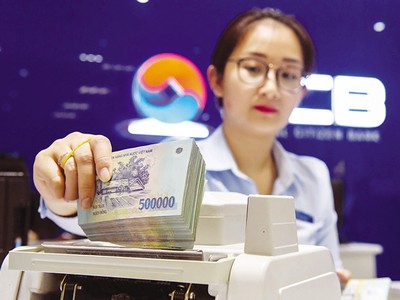 Cần vốn để mở rộng tăng trưởng, nhiều ngân hàng tăng vốn qua chia cổ tức bằng cổ phiếu. Ảnh: Đức Thanh