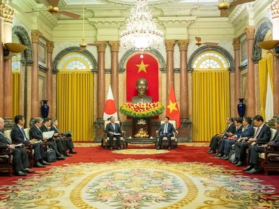 Chủ tịch nước Lương Cường tiếp Thủ tướng Nhật Bản Ishiba Shigeru