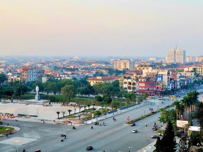 Một góc đô thị của Hưng Yên.
