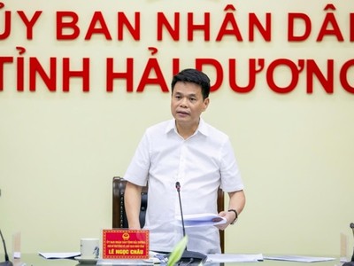 Ông Lê Ngọc Châu, Chủ tịch UBND tỉnh Hải Dương làm Tổ trưởng Tổ công tác chỉ đạo đợt cao điểm chống gian lận thương mại.