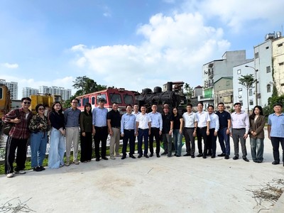 Bảo tàng đường sắt tại Nhà máy xe lửa Gia Lâm.