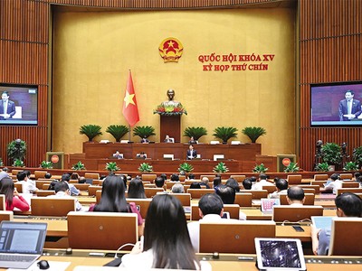 Phiên thảo luận Dự thảo Luật sửa đổi, bổ sung một số điều của Luật Quy hoạch tại nghị trường Quốc hội
