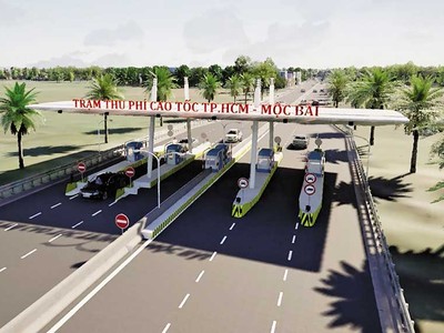 Phối cảnh Trạm thu phí đường cao tốc TP.HCM - Mộc Bài