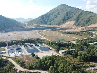 Khu xử lý chất thải rắn Long Mỹ, xã Phước Mỹ, TP. Quy Nhơn nơi thực hiện Dự án Nhà máy xử lý chất thải rắn sinh hoạt Long Mỹ sử dụng công nghệ đốt rác phát điện.