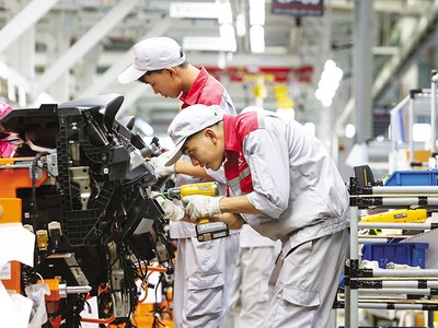 Nhà máy sản xuất lắp ráp ô tô của Tập đoàn Thành Công tại Quảng Ninh. Ảnh: Đức Thanh