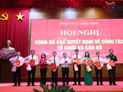 Quảng Ninh điều động, bổ nhiệm cán bộ quy mô lớn trước ngày 1/7
