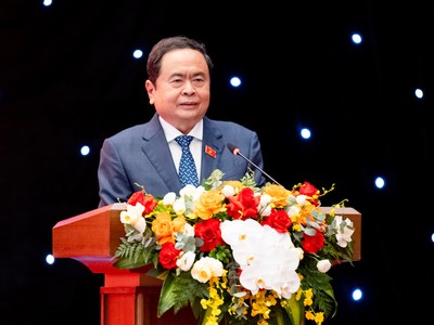 Chủ tịch Quốc hội Trần Thanh Mẫn phát biểu khai mạc Diễn đàn - Ảnh: PT.