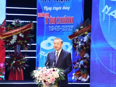 Tổng Bí thư Tô Lâm phát biểu tại Lễ kỷ niệm. Ảnh: Đức Thanh