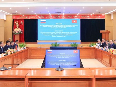 Quang cảnh buổi hội đàm (Ảnh: BXD).