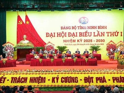 Đại hội Đại biểu Đảng bộ tỉnh Ninh Bình lần thứ I: Khởi đầu mới, tầm vóc mới, khát vọng mới