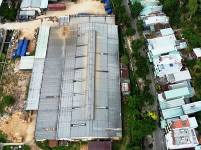 Khu đất thực hiện Dự án Nhà ở xã hội Bông Hồng được thực hiện khu đất nhà xưởng của Công ty cổ phần Lâm Nghiệp 19. Ảnh: D.C.