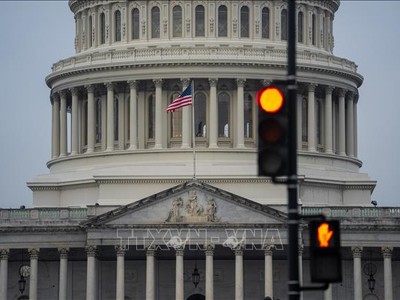 Tòa nhà Quốc hội Mỹ tại Washington D.C. Ảnh: THX/TTXVN