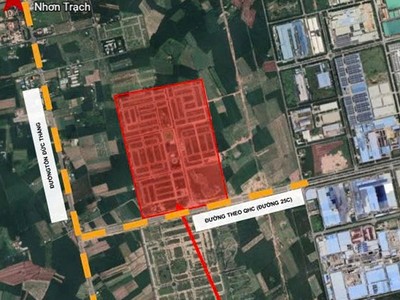 Vị trí dự án nhà ở xã hội quy mô hơn 4.000 căn được Đồng Nai giao Công ty TNHH Khu đô thị Phú Hội làm chủ đầu tư