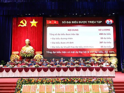 Khai mạc Đại hội Đại biểu Đảng bộ tỉnh Cà Mau lần thứ I nhiệm kỳ 2025 - 2030