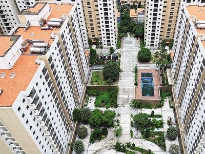 Khu tái định cư Bình Khánh nhiều căn hộ vẫn bỏ trống.