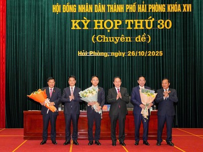 Hải Phòng có thêm 1 Phó chủ tịch HĐND, 2 Phó chủ tịch UBND Thành phố