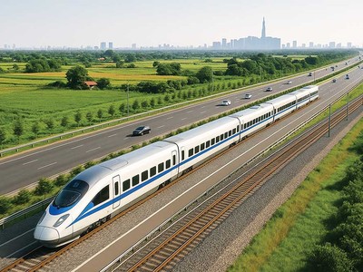 Phối cảnh Dự án Xây dựng đường sắt tốc độ cao trên trục Bắc - Nam 