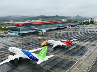 Một góc Cảng hàng không quốc tế Vân Đồn. 