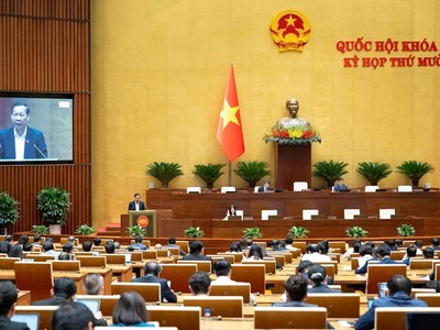 Quốc hội nghe tờ trình và báo cáo thẩm tra dự án Luật Quy hoạch (sửa đổi). 