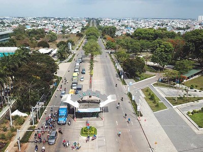 Bất động sản công nghiệp đang thu hút dòng vốn đầu tư lớn. Trong ảnh: Khu công nghiệp AMATA (Đồng Nai) 