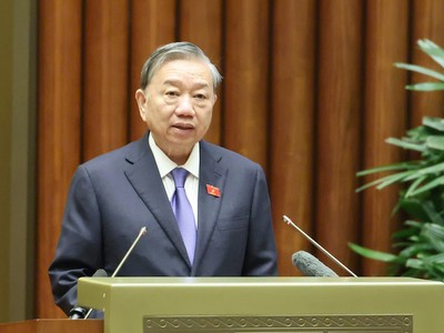 Tổng Bí thư Tô Lâm phát biểu chỉ đạo. Ảnh: Duy Linh. 